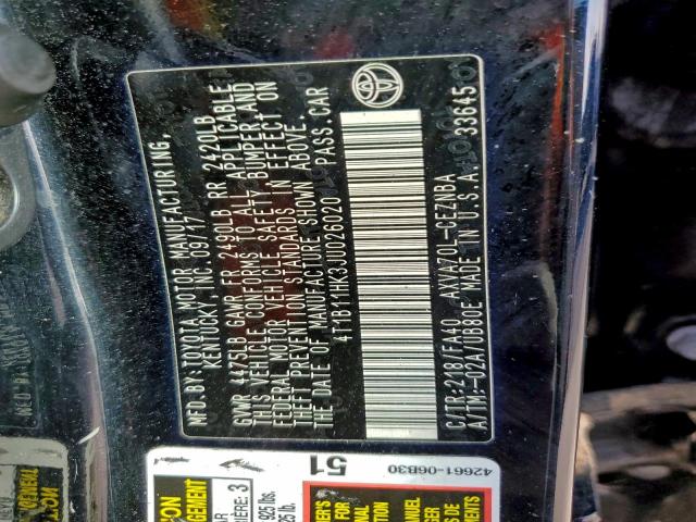 Toyota Camry L Image 10