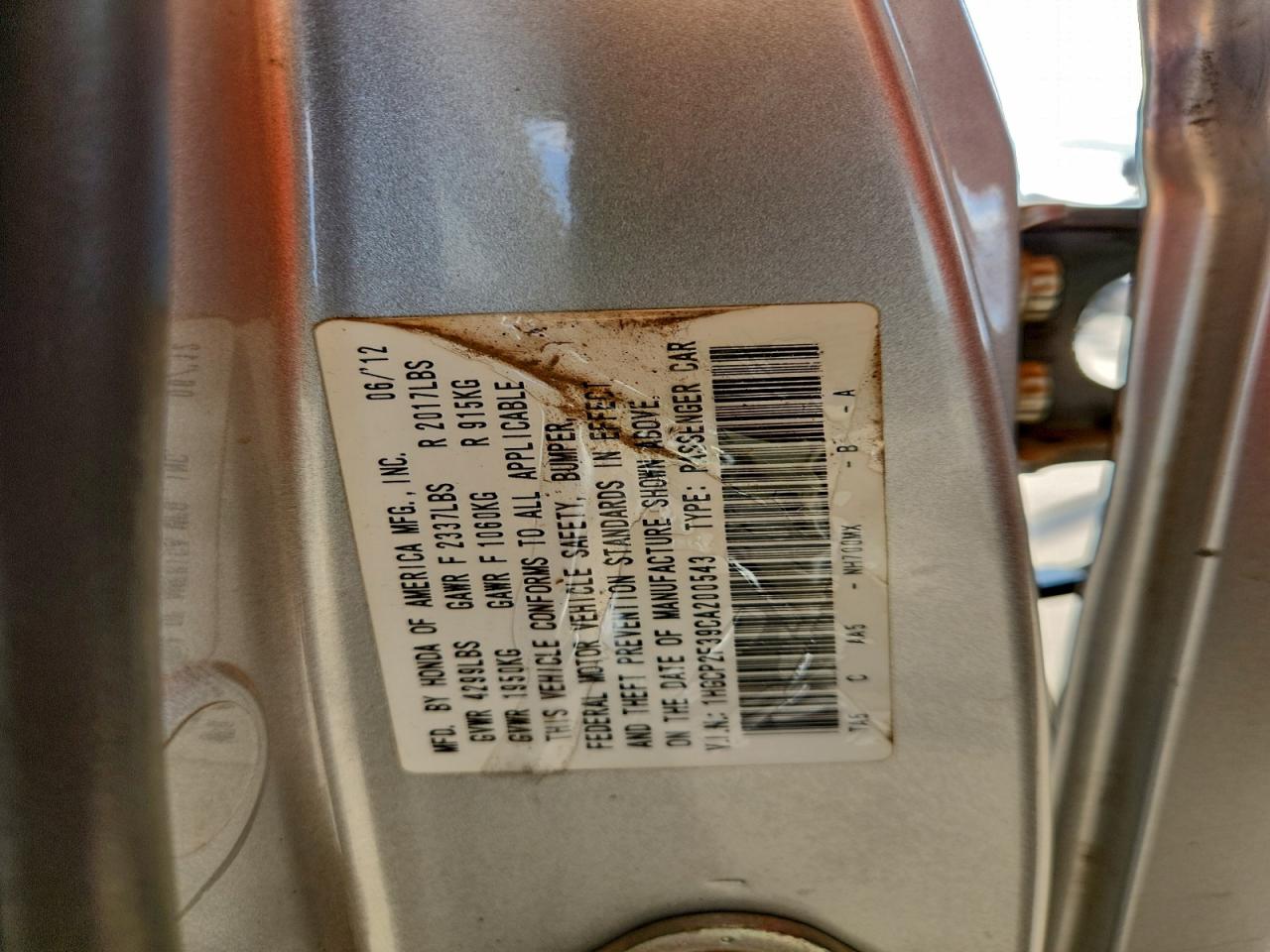 Honda Accord Lx Image 12