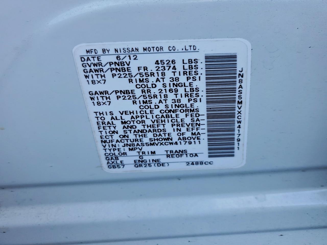 Nissan Rogue S Image 12