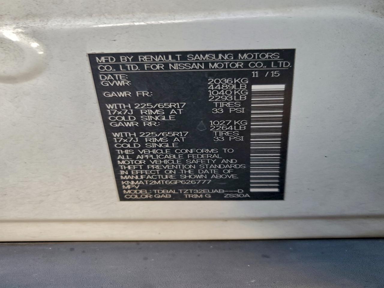 Nissan Rogue S Image 6