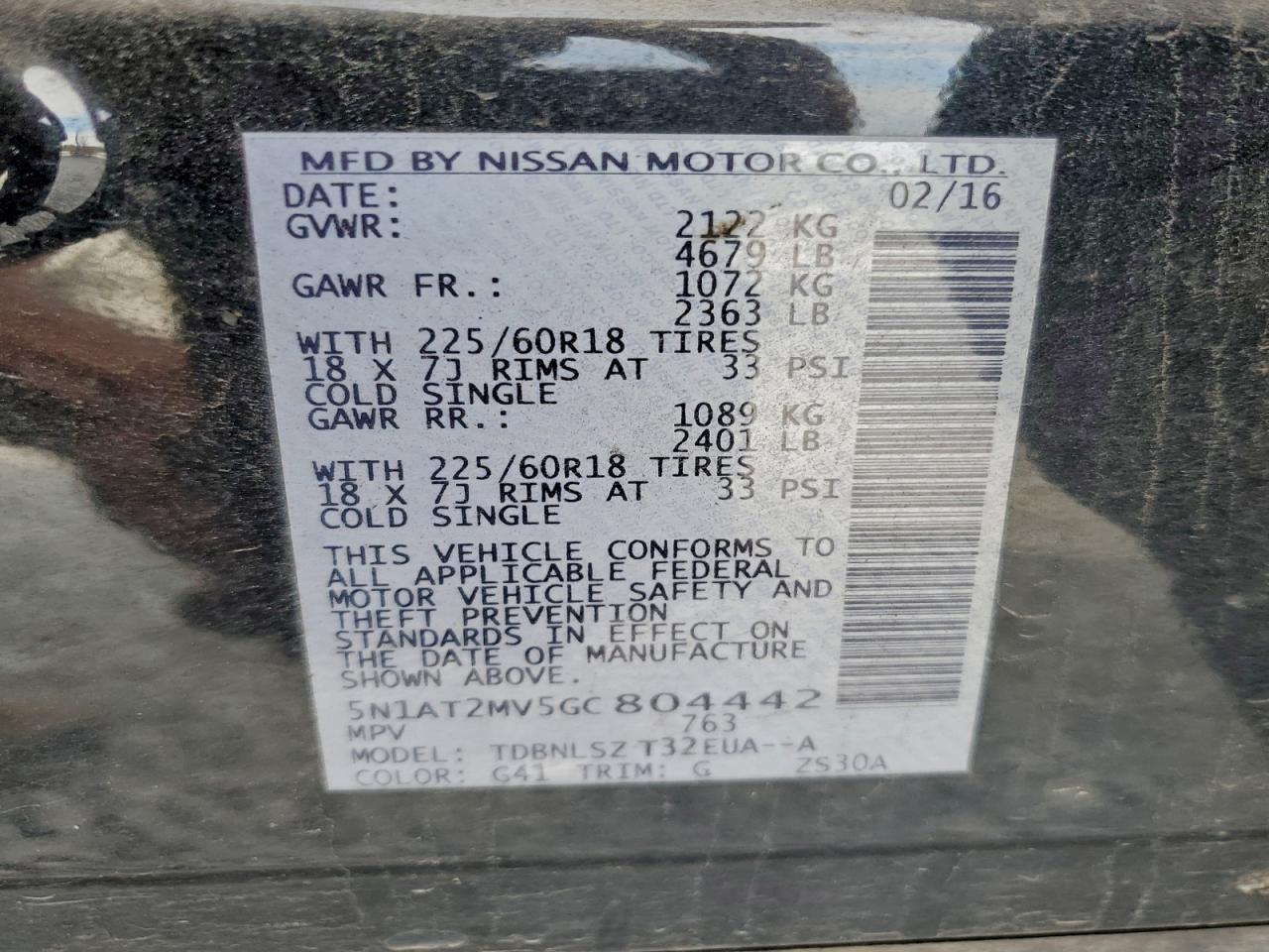 Nissan Rogue S Image 8