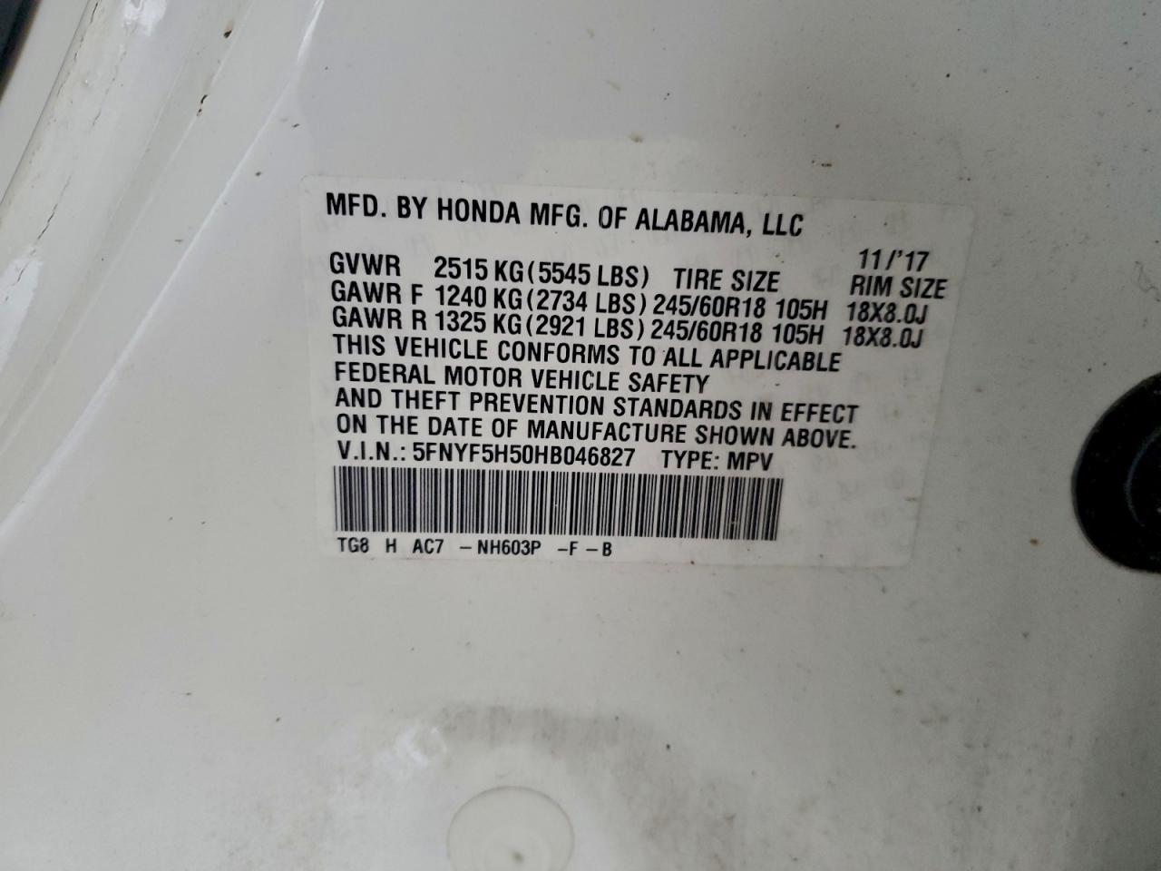 Honda Pilot Exl Image 11