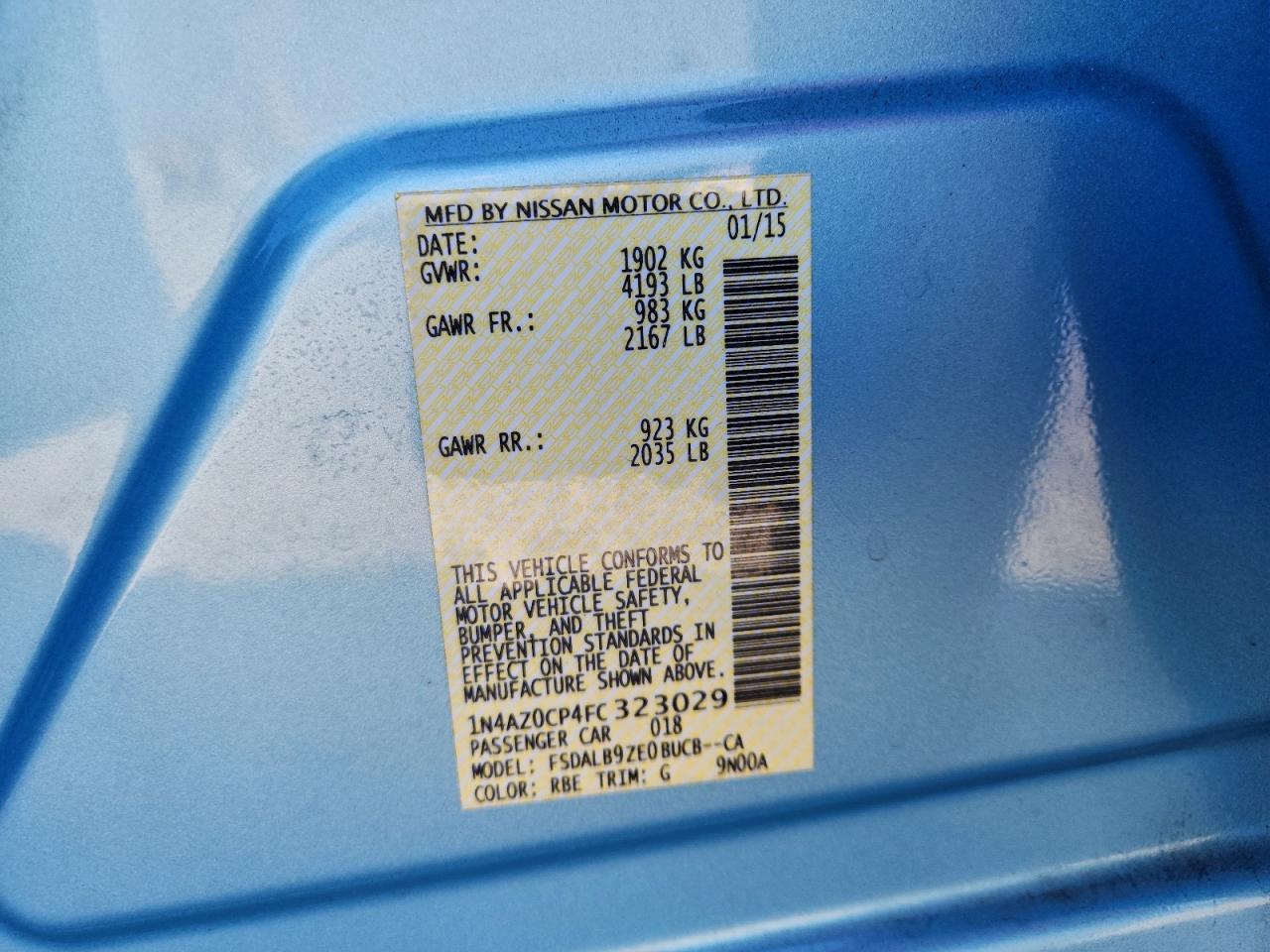 Nissan LEAF S Image 10