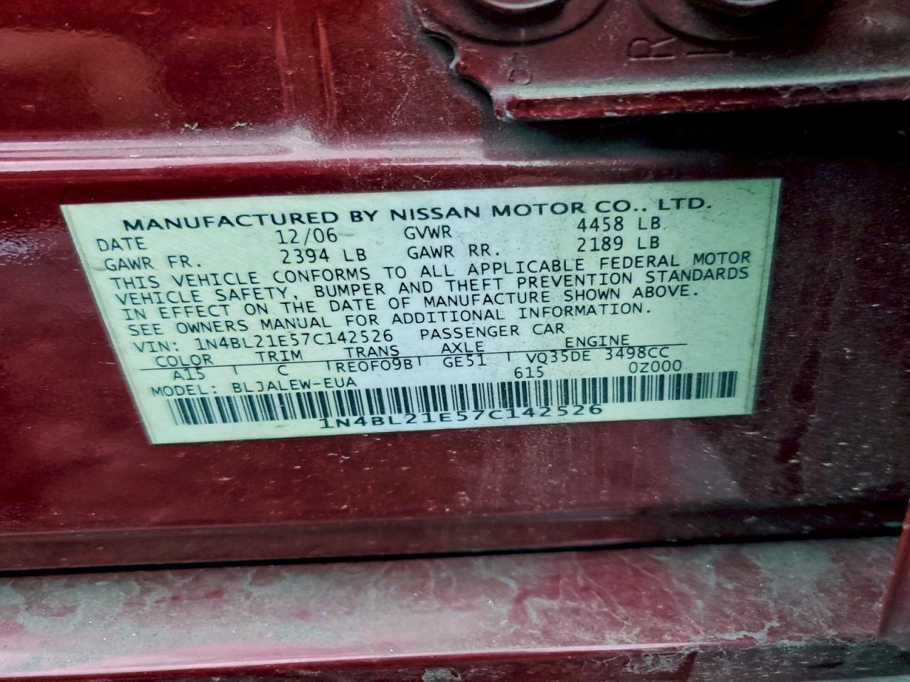 Nissan Altima 3.5se Image 10