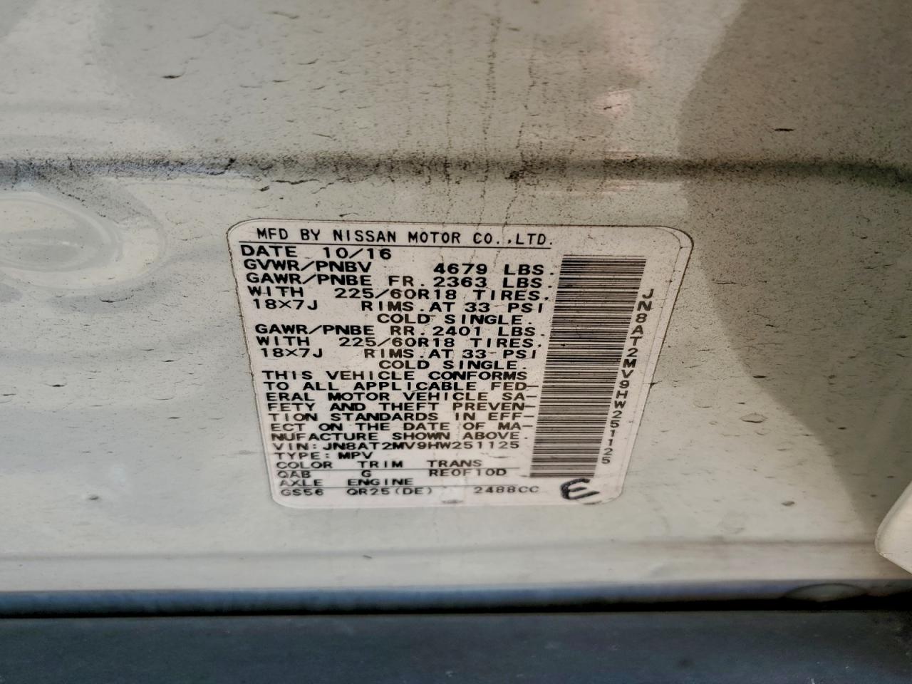 Nissan Rogue S Image 10