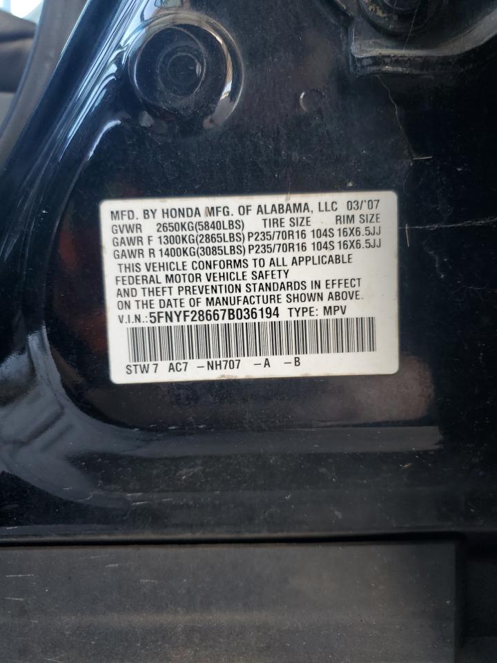 Honda Pilot Exl Image 10