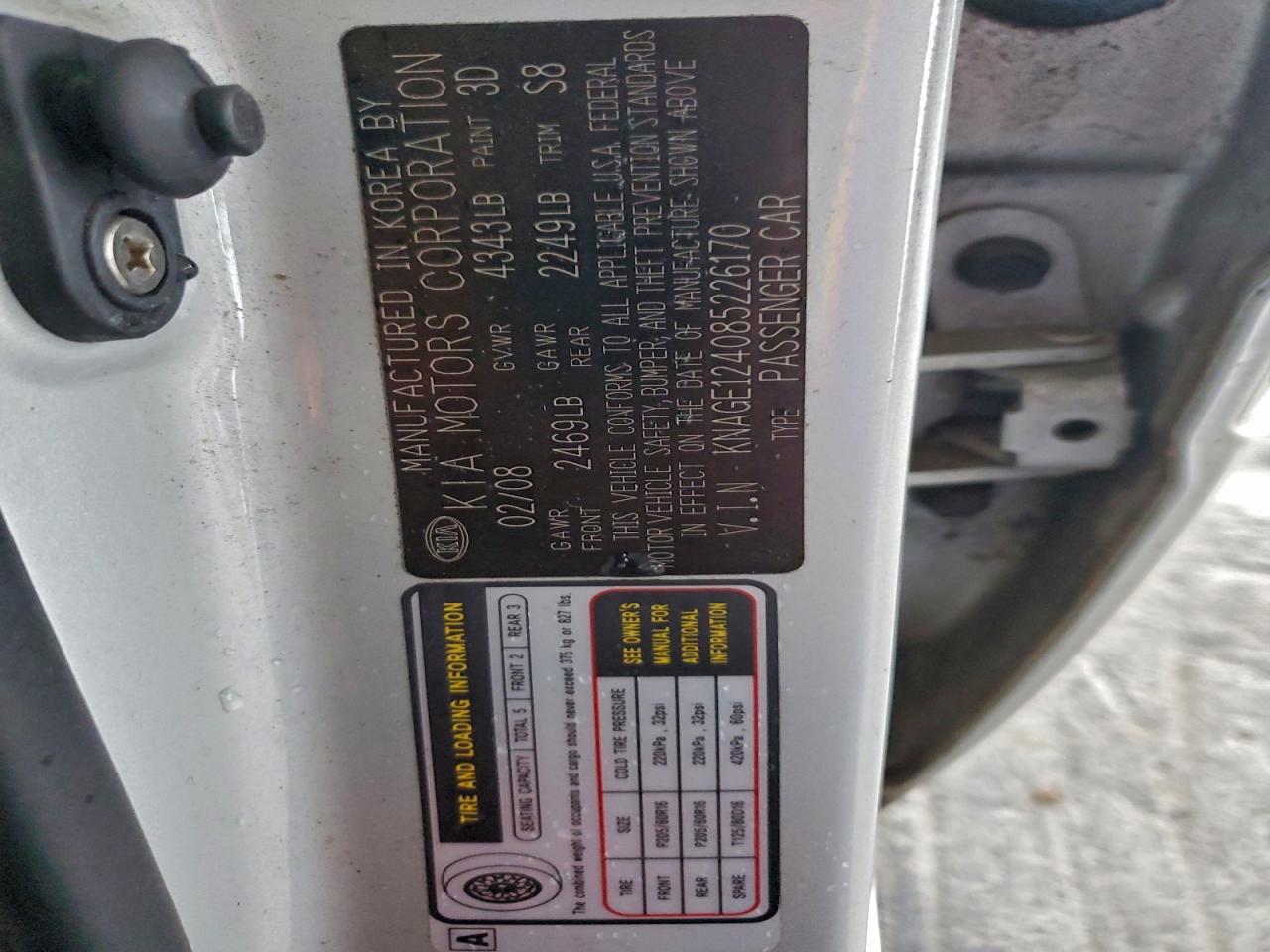 Kia Optima Lx Image 8