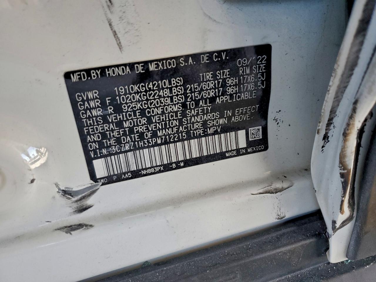 Honda HR-V Lx Image 6