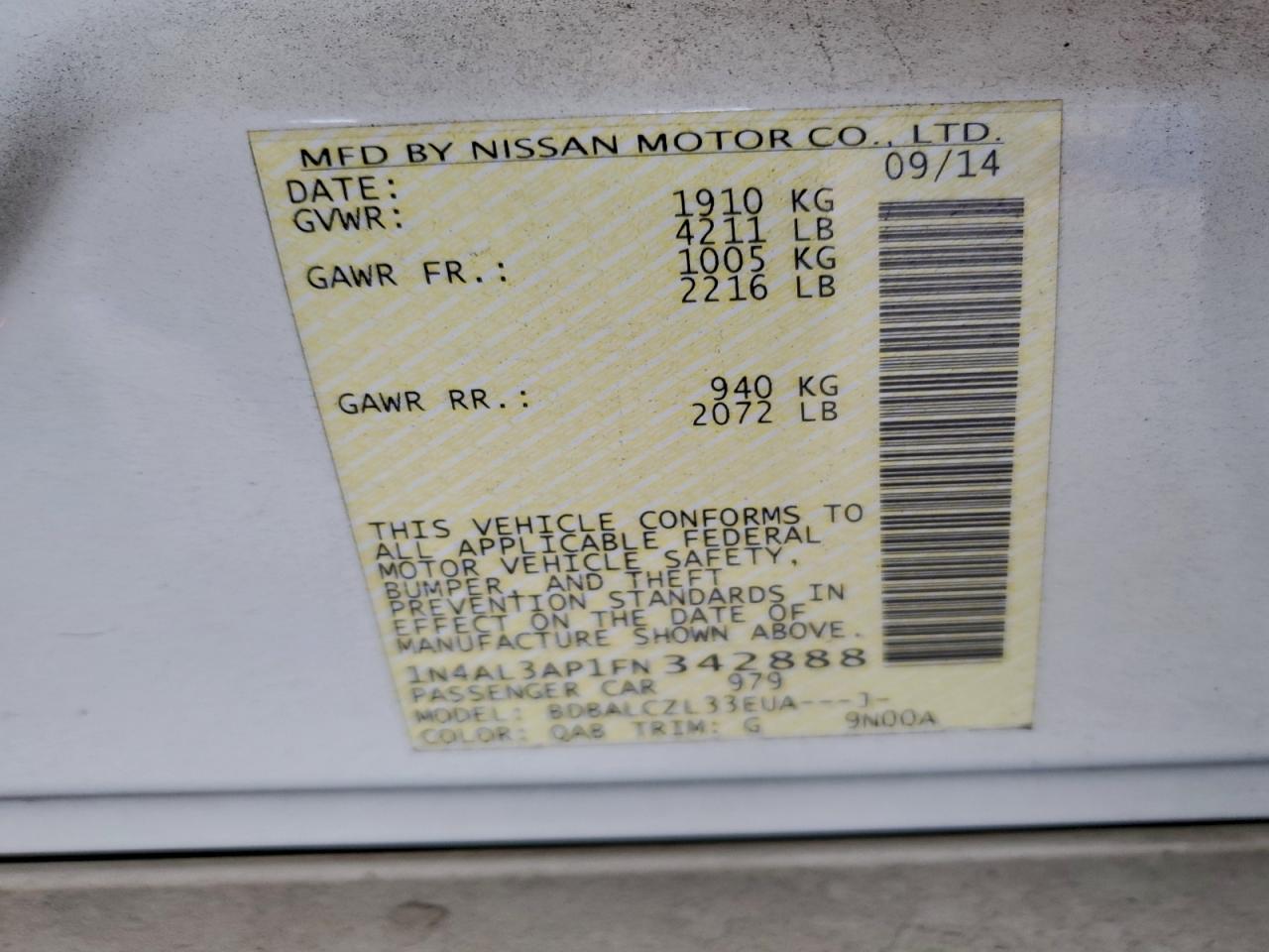 Nissan Altima 2.5 Image 12