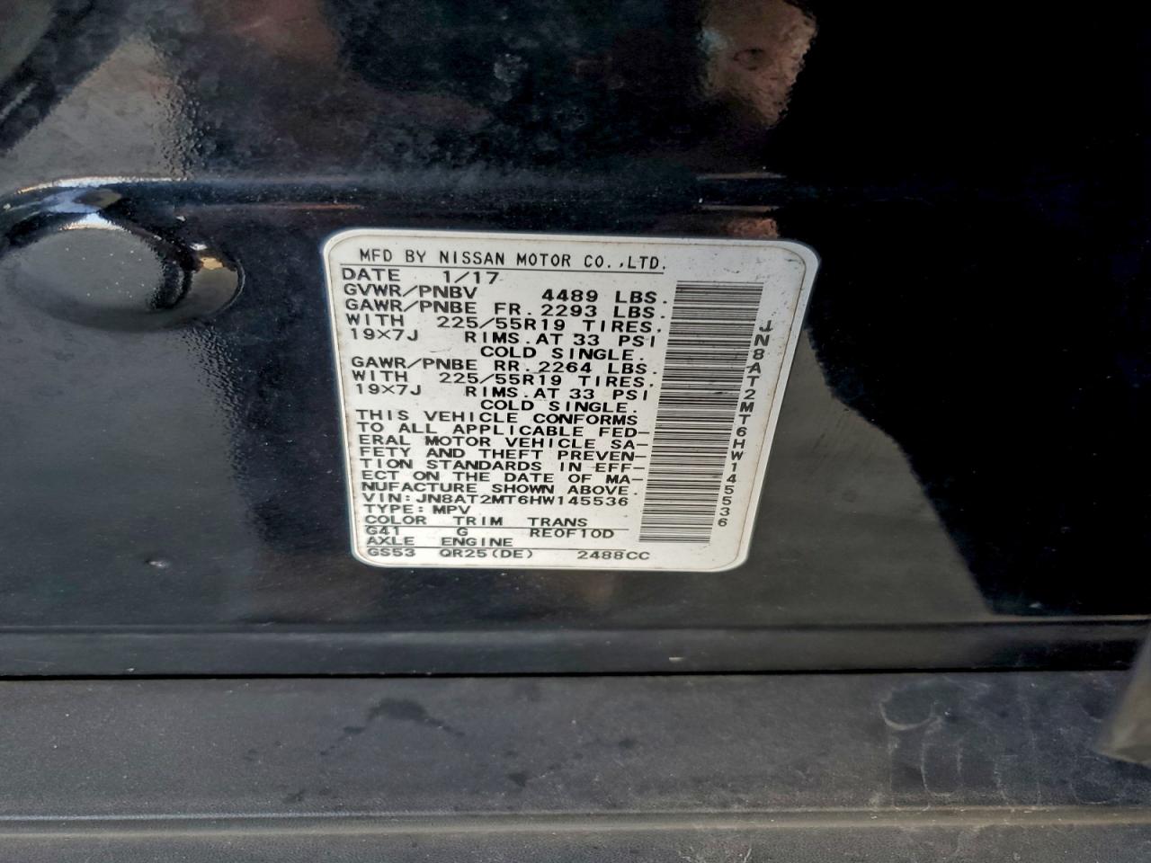 Nissan Rogue S Image 5