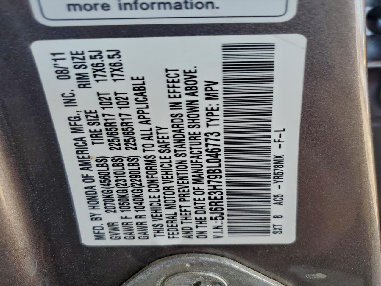 Honda Crv Exl Image 9