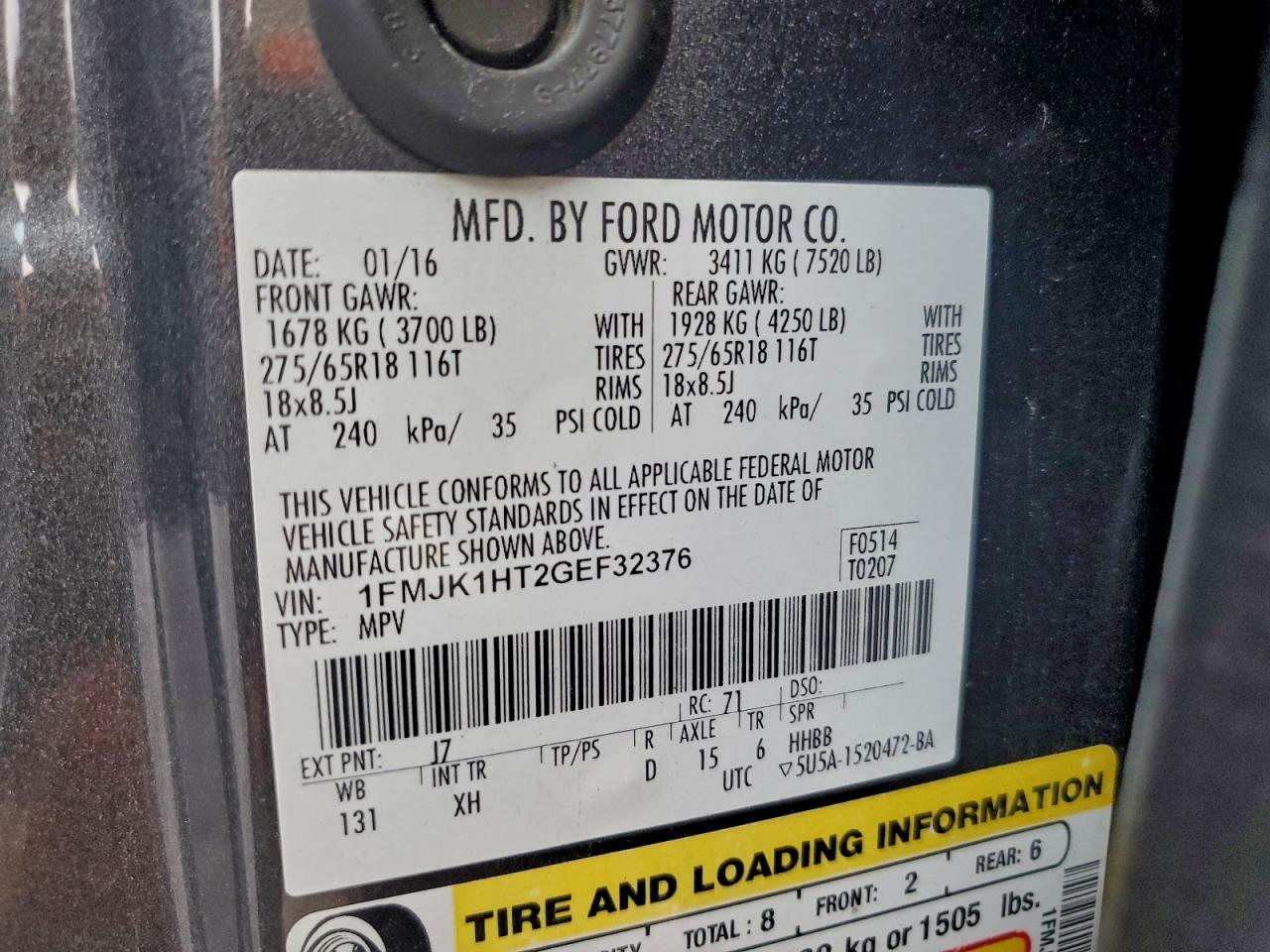 Ford Expedition El Xlt Image 8