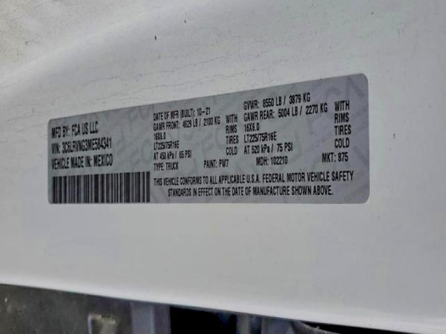 Ram Promaster 1500 Standard Image 11